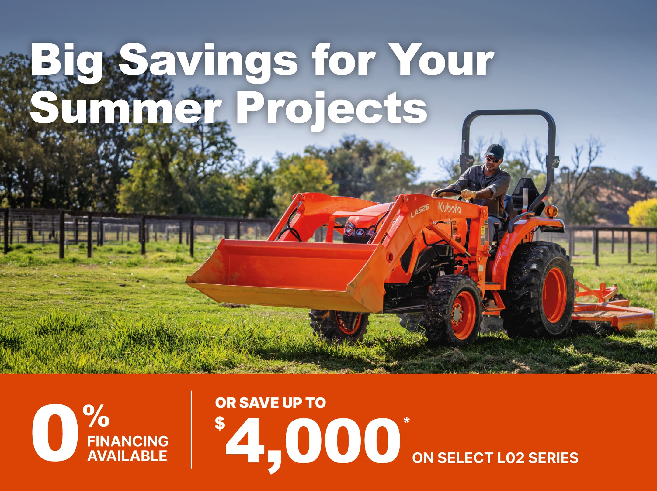 Save on Select L02 Series Tractors Save on Select L02 Series Tractors