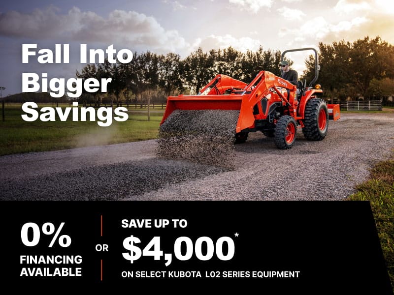 Save on Select L02 Series Tractors Save on Select L02 Series Tractors
